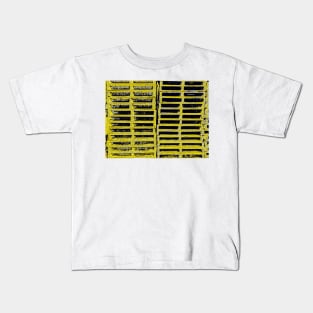 Yellow Pallet Pattern Kids T-Shirt